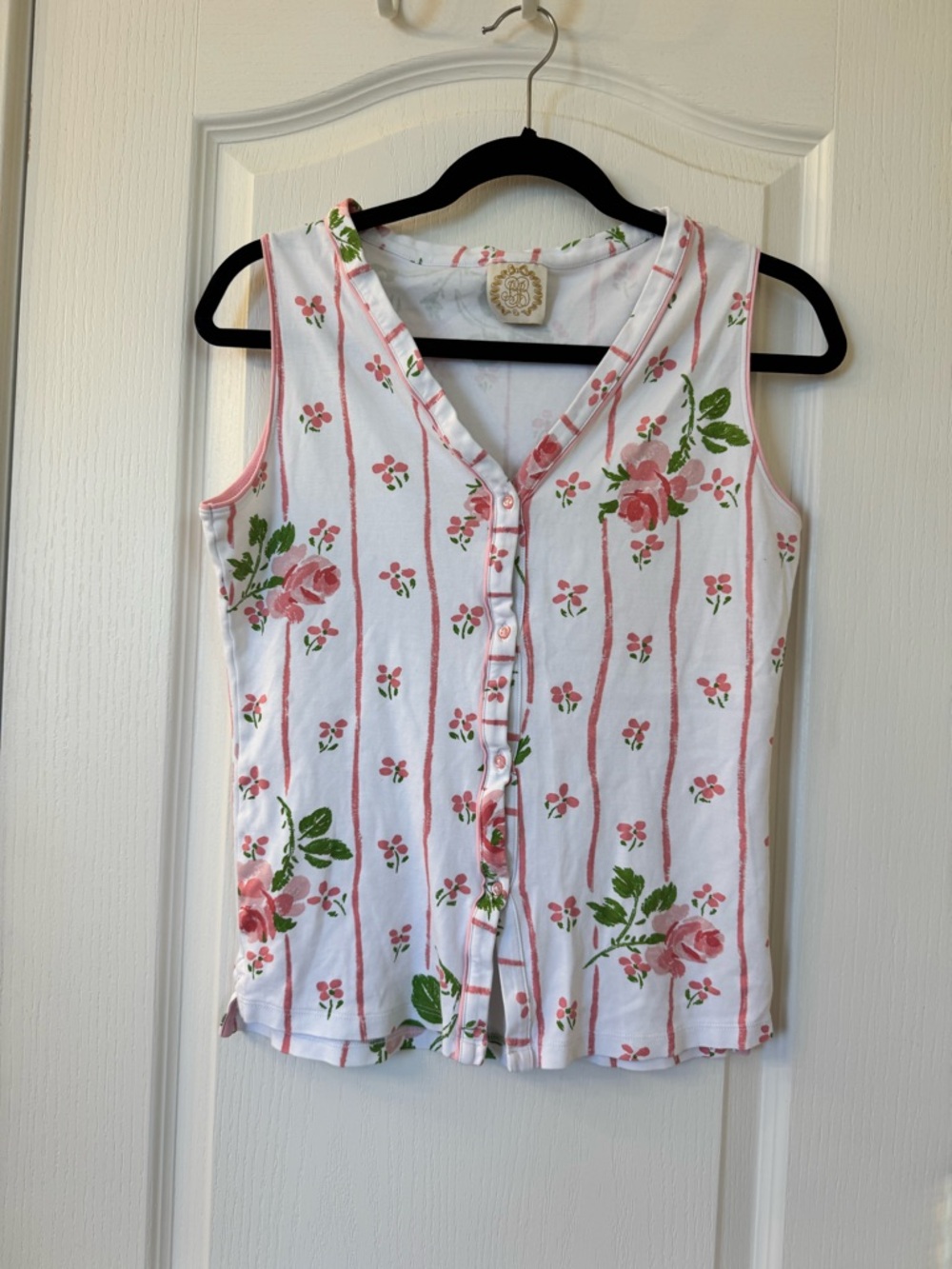The Beaufort Bonnet Company Women’s Sleeveless Pajama Top XS Ridgewood Rows